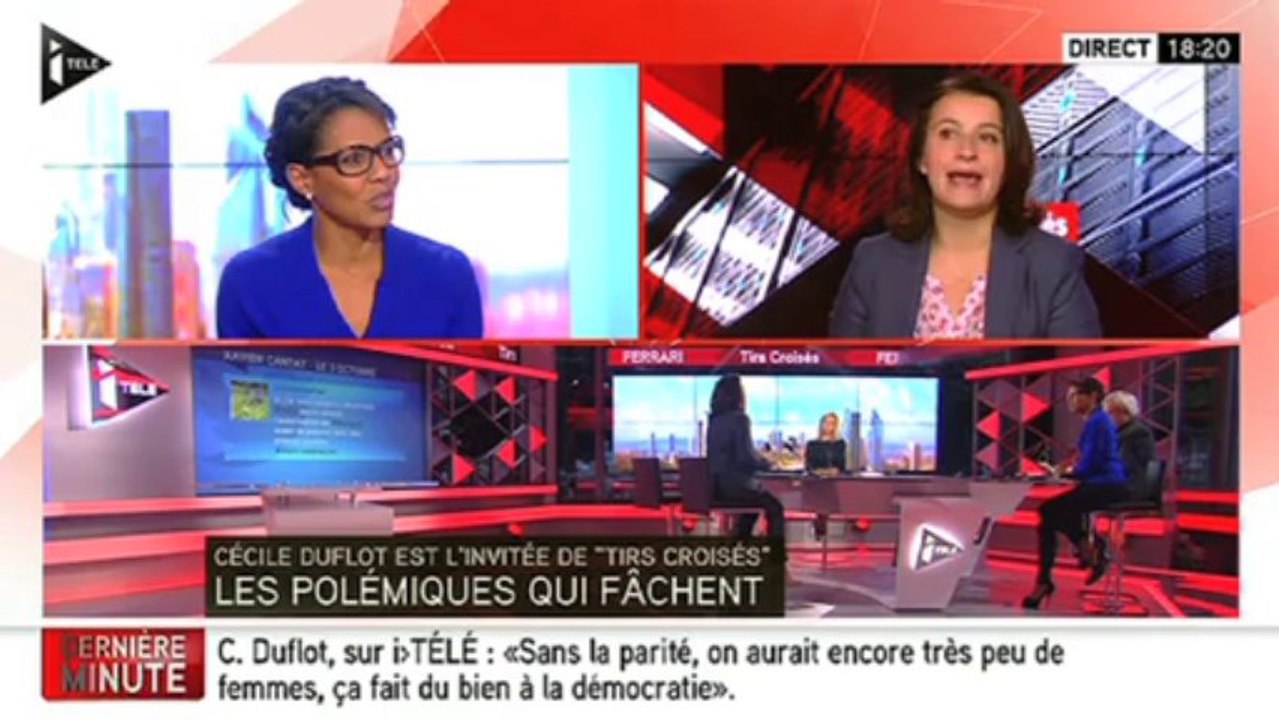 La question d'Audrey Pulvar à Cécile Duflot