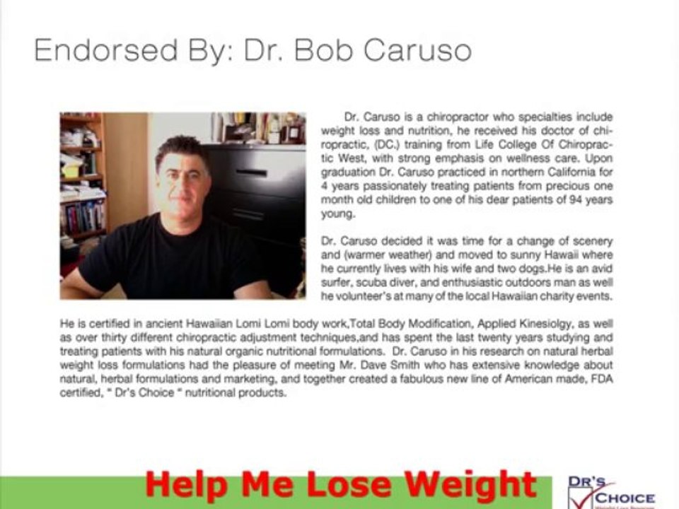 Help Me Lose Weight  The Dr's Choice Weight Loss Protocol   Hawwaii  has  Help Me Lose Weight