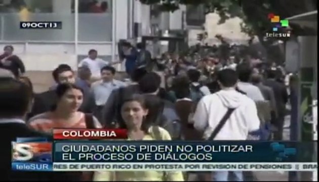 Colombianos reaccionan ante posible pausa en los diálogos de paz