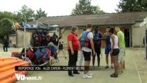 Raid des collegiens à la base de loisirs