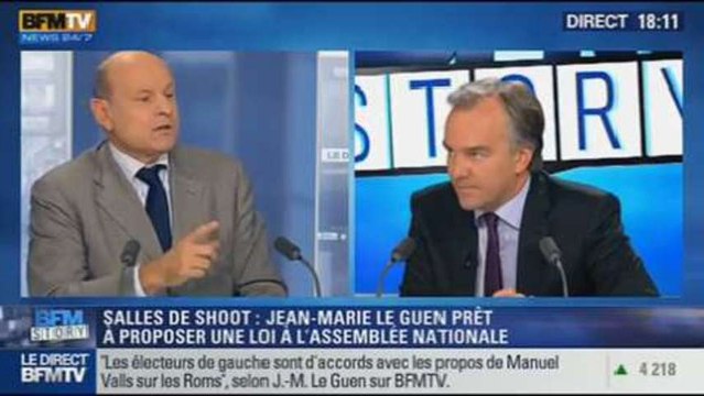 BFM Story: Salles de Shoot à Paris: Jean-Marie Le Guen est prêt à proposer une loi à l'Assemblée - 10/10