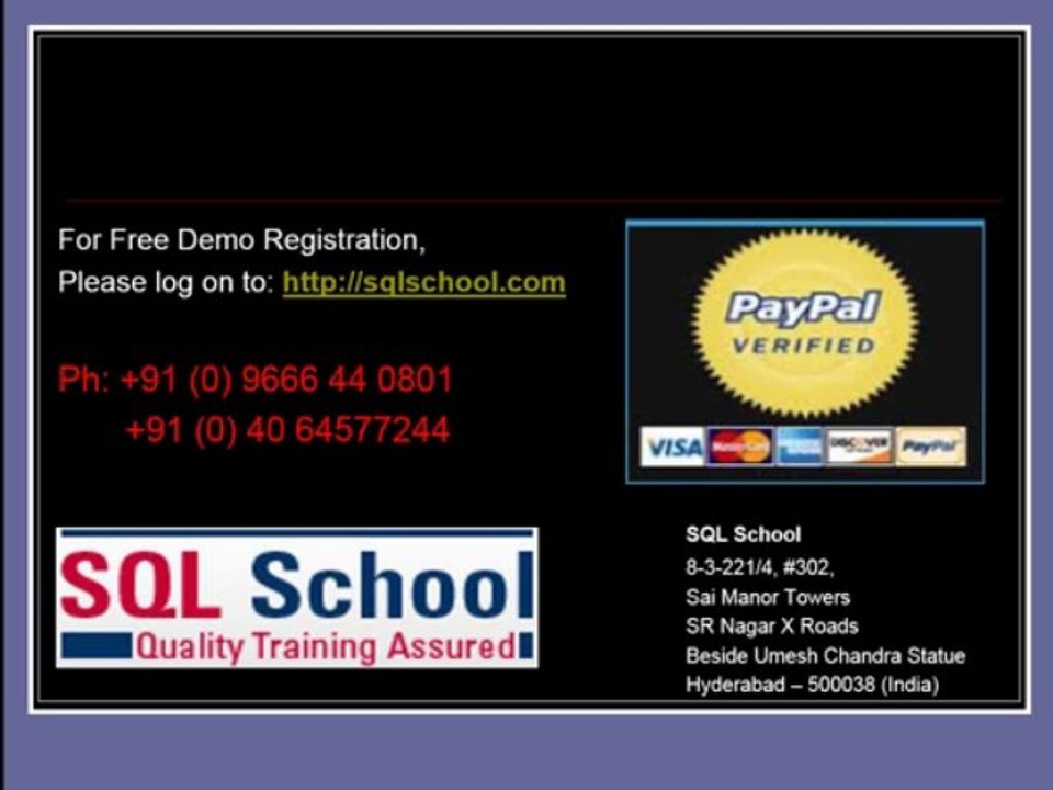 MSBI LIVE Online and Inhouse Trainings from SQL School