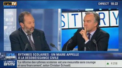 Download Video: BFM Story: Christian Schoettl appelle à la désobéissance contre les rythmes scolaires - 10/10