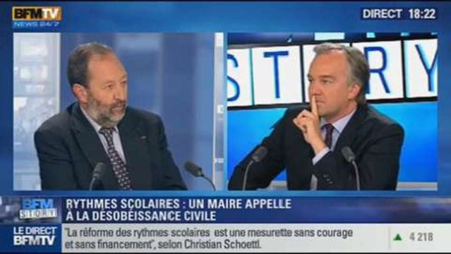BFM Story: Christian Schoettl appelle à la désobéissance contre les rythmes scolaires - 10/10