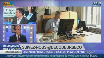 Les entrepreneurs ont-ils leur place en politique ? dans Les décodeurs de l'éco - 10/10 5/5