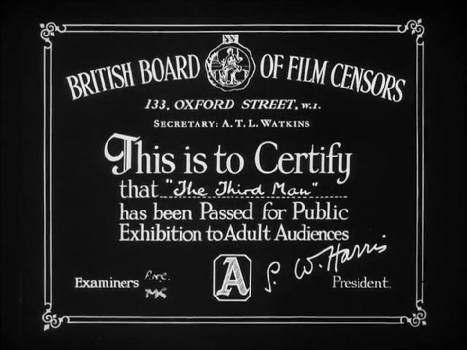 Third Man opening credits