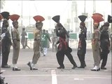 Two Nation: India and Pakistan standing opposite sides at Wagah Border