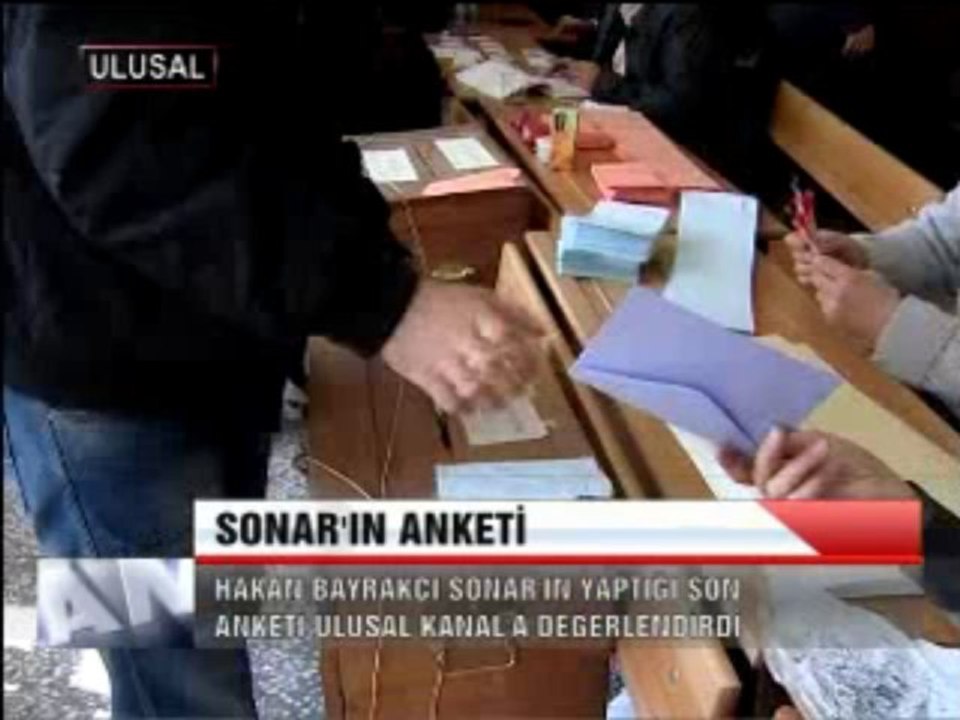 SONAR' IN ANKETİ