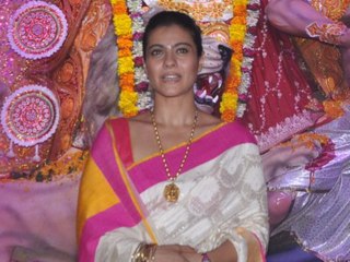 Kajol At Sarbojanik Durga Pooja