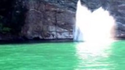 Cliff diving gone wrong