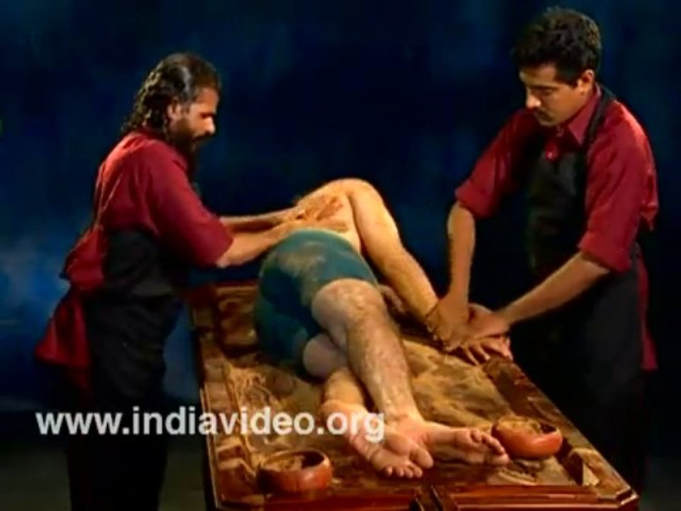 Ayurveda massage treatment Udvartana Kerala