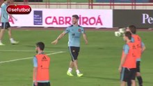 Espectaculares golazos de Sergio Ramos en el entrenamiento