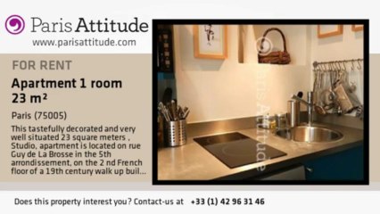 Studio Apartment for rent - Place Monge, Paris - Ref. 4197