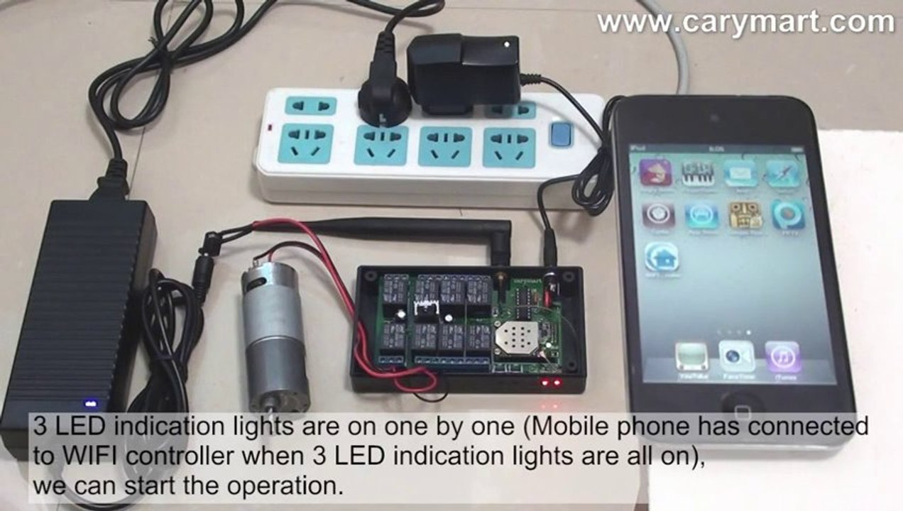 Smartphone WIFI Controller for iOS Control DC Motor