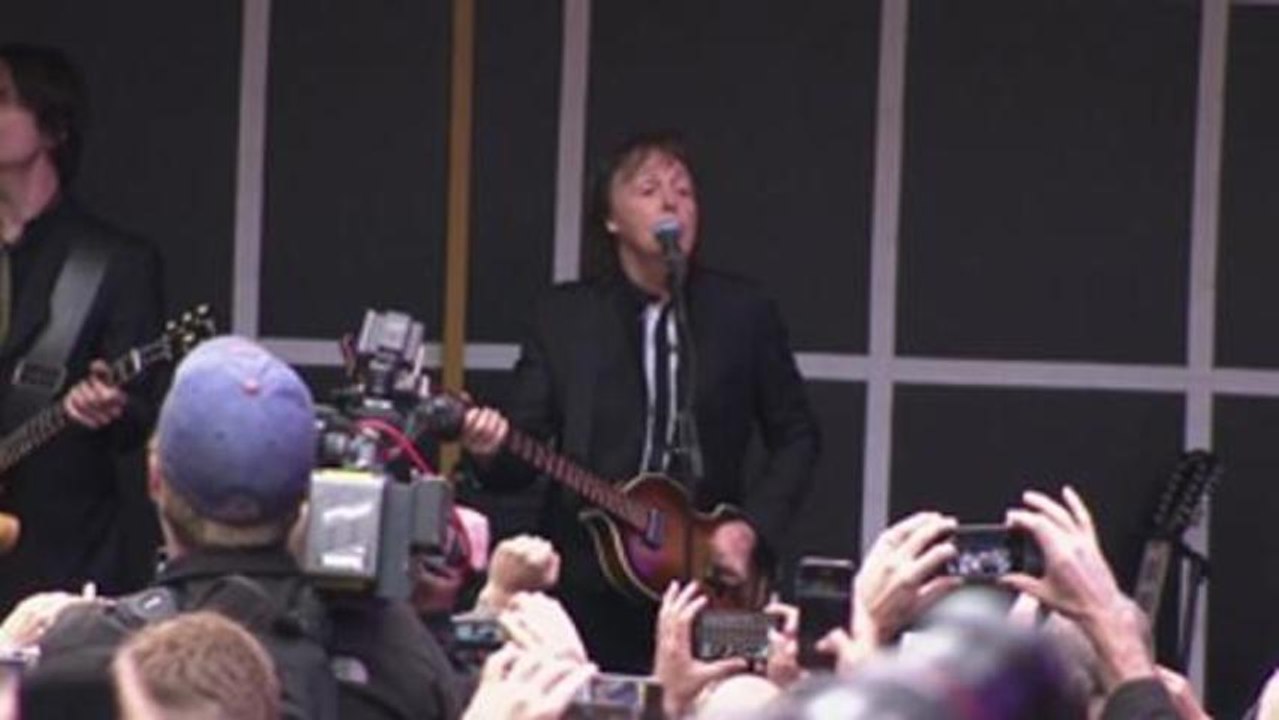 Concert surprise de Paul McCartney à Times Square