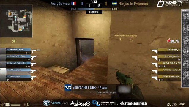 VeryGames vs NiP - Demi-finale - de_mirage_ce - StarSeries VII