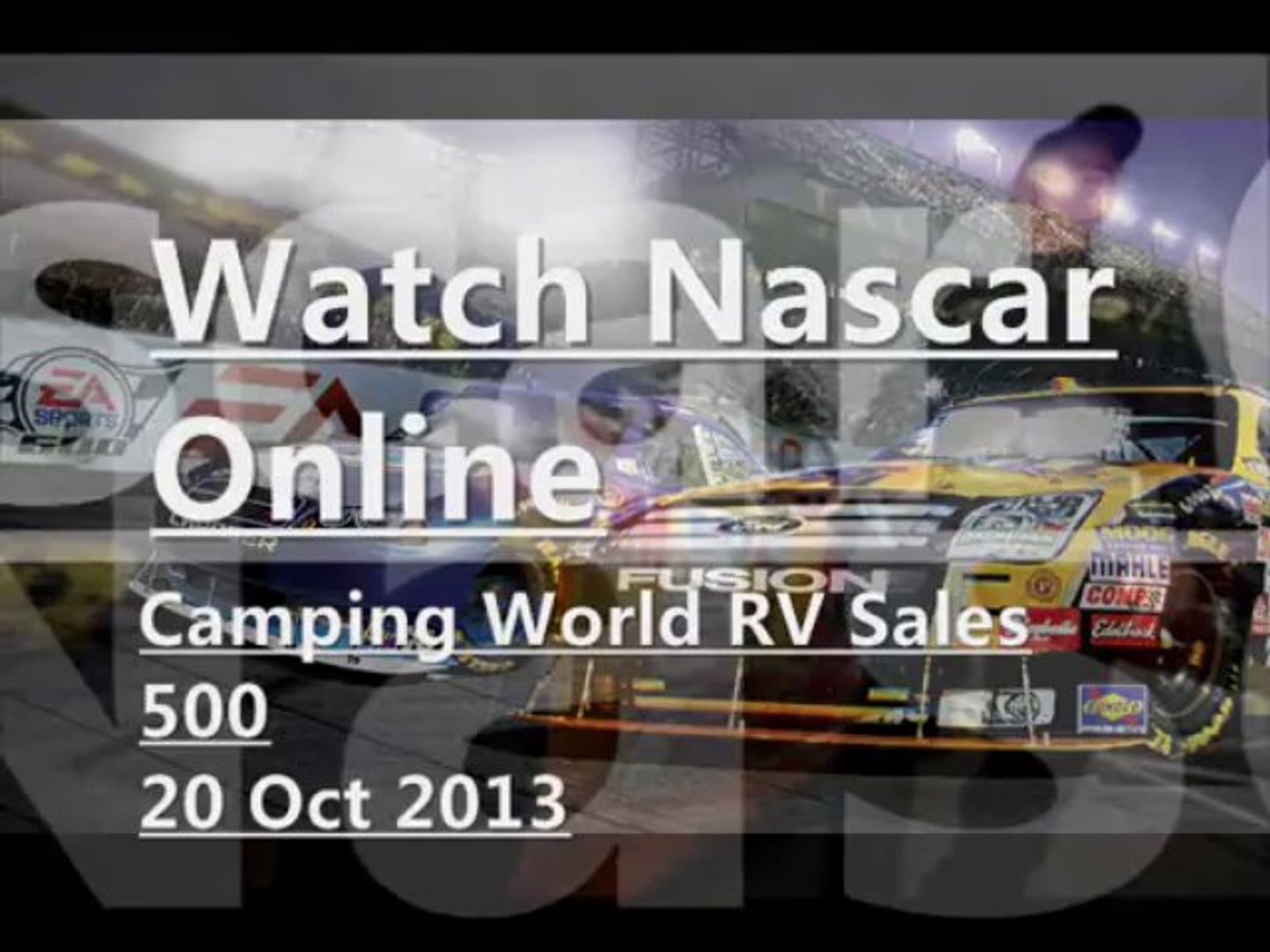 ⁣Camping World RV Sales 500 Race Live On ESPN