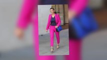 Rochelle Humes Is Fabulous in Fuchsia at BBC Radio 1