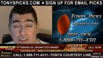 Virginia Tech Hokies vs. Pittsburgh Panthers Pick Prediction NCAA College Football Odds Preview 10-12-2013
