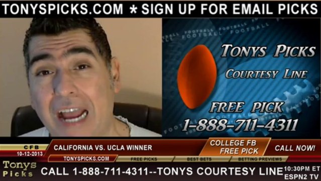 California Golden Bears vs. UCLA Bruins Pick Prediction NCAA College Football Point Spread Over Under Money Line Betting Odds Preview 10-12-2013