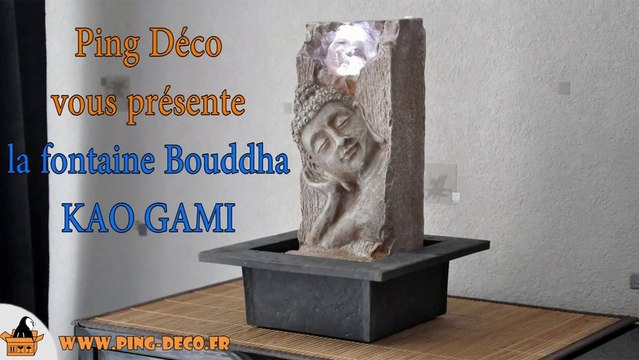 Fontaine interieur déco asiatique Bouddha KAO GAMI (disponible sur WWW.PING-DECO.FR)