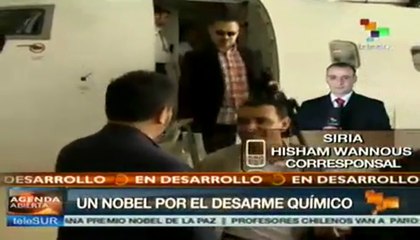 Siria saluda otorgamiento del Nobel de Paz a la OPAQ