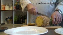 Recette du chef : Carpaccio de magret et ananas