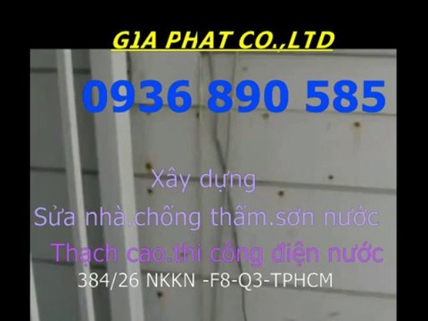 Thợ chống thấm nhà ở tại quận go vap tphcm-kova 0907 323 053