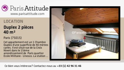 Duplex 1 Chambre à louer - Commerce, Paris - Ref. 3007