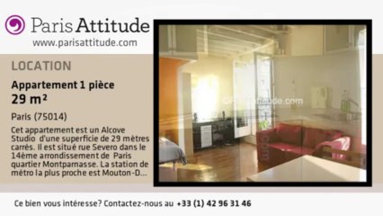 Appartement Alcove Studio à louer - Alésia, Paris - Ref. 2592