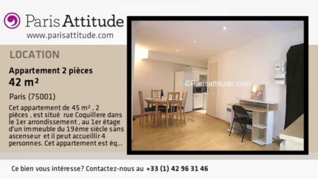 Appartement 1 Chambre à louer - Palais Royal, Paris - Ref. 7159