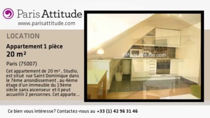 Appartement Studio à louer - Tour Eiffel, Paris - Ref. 6207