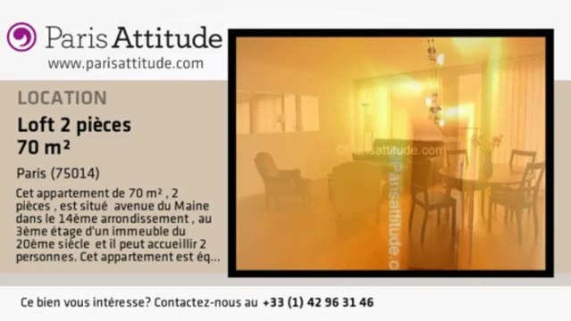 Loft 1 Chambre à louer - Alésia, Paris - Ref. 1536