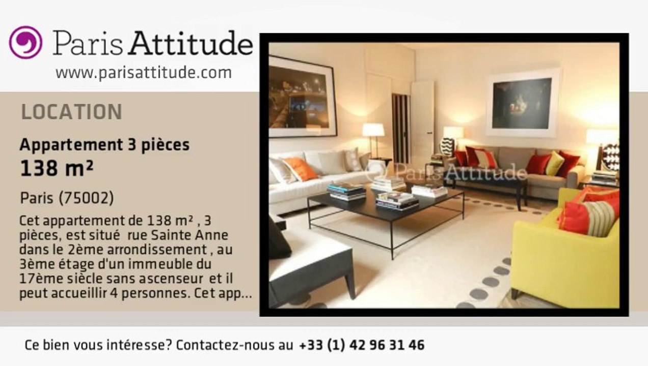 Appartement 2 Chambres à louer - Opéra, Paris - Ref. 8148