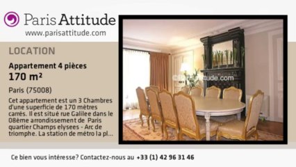 Appartement 3 Chambres à louer - Arc de Triomphe, Paris - Ref. 4781