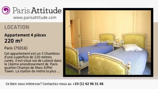 Appartement 3 Chambres à louer - Trocadéro, Paris - Ref. 4520