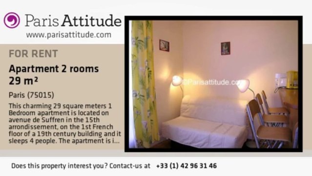 1 Bedroom Apartment for rent - Ecole Militaire/Unesco, Paris - Ref. 1895