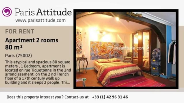 1 Bedroom Apartment for rent - Strasbourg St Denis, Paris - Ref. 7729