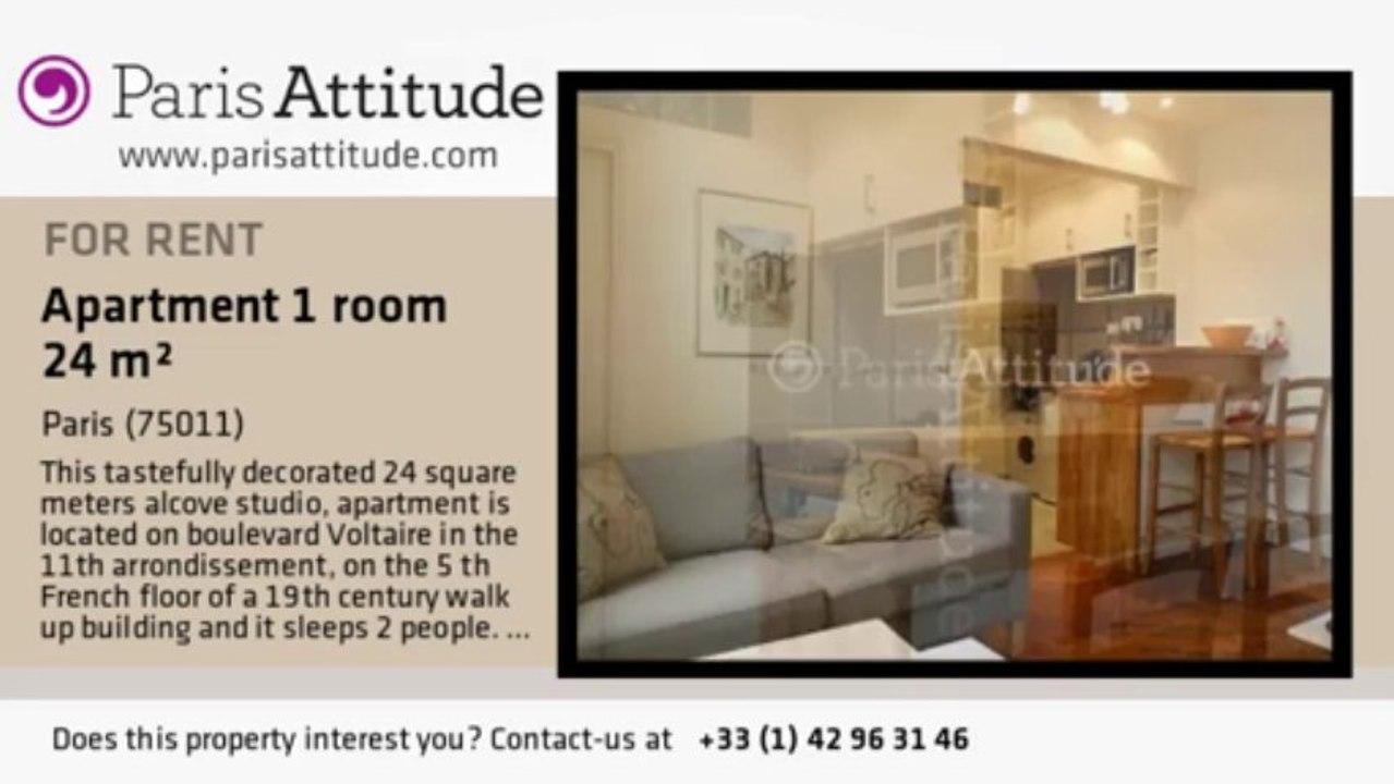 Alcove Studio Apartment for rent - Voltaire, Paris - Ref. 8090