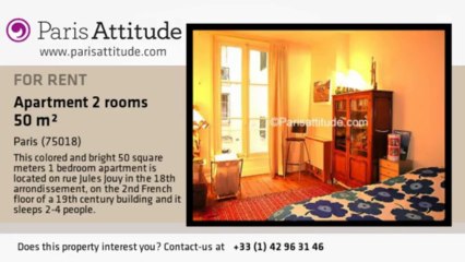 1 Bedroom Apartment for rent - Jules Joffrin - Mairie du 18ème, Paris - Ref. 1089