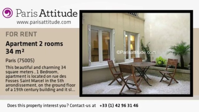 1 Bedroom Townhouse for rent - Jardin des Plantes, Paris - Ref. 5150