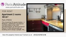 1 Bedroom Apartment for rent - Convention, Paris - Ref. 7190