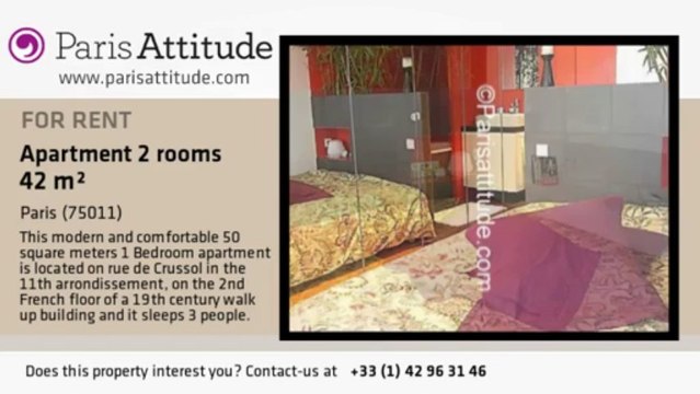 1 Bedroom Apartment for rent - Oberkampf, Paris - Ref. 2528