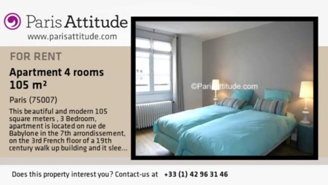3 Bedroom Apartment for rent - Invalides, Paris - Ref. 6262