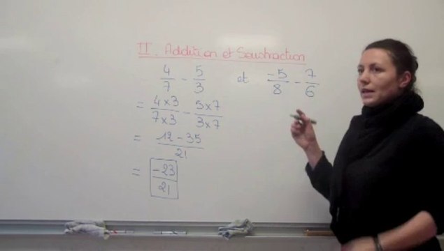 ch3 Fractions et relatifs II. Addition et soustraction