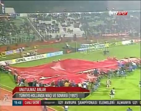 Türkiye-1 - Hollanda-0 (1997) Özet ve Maç Sonu