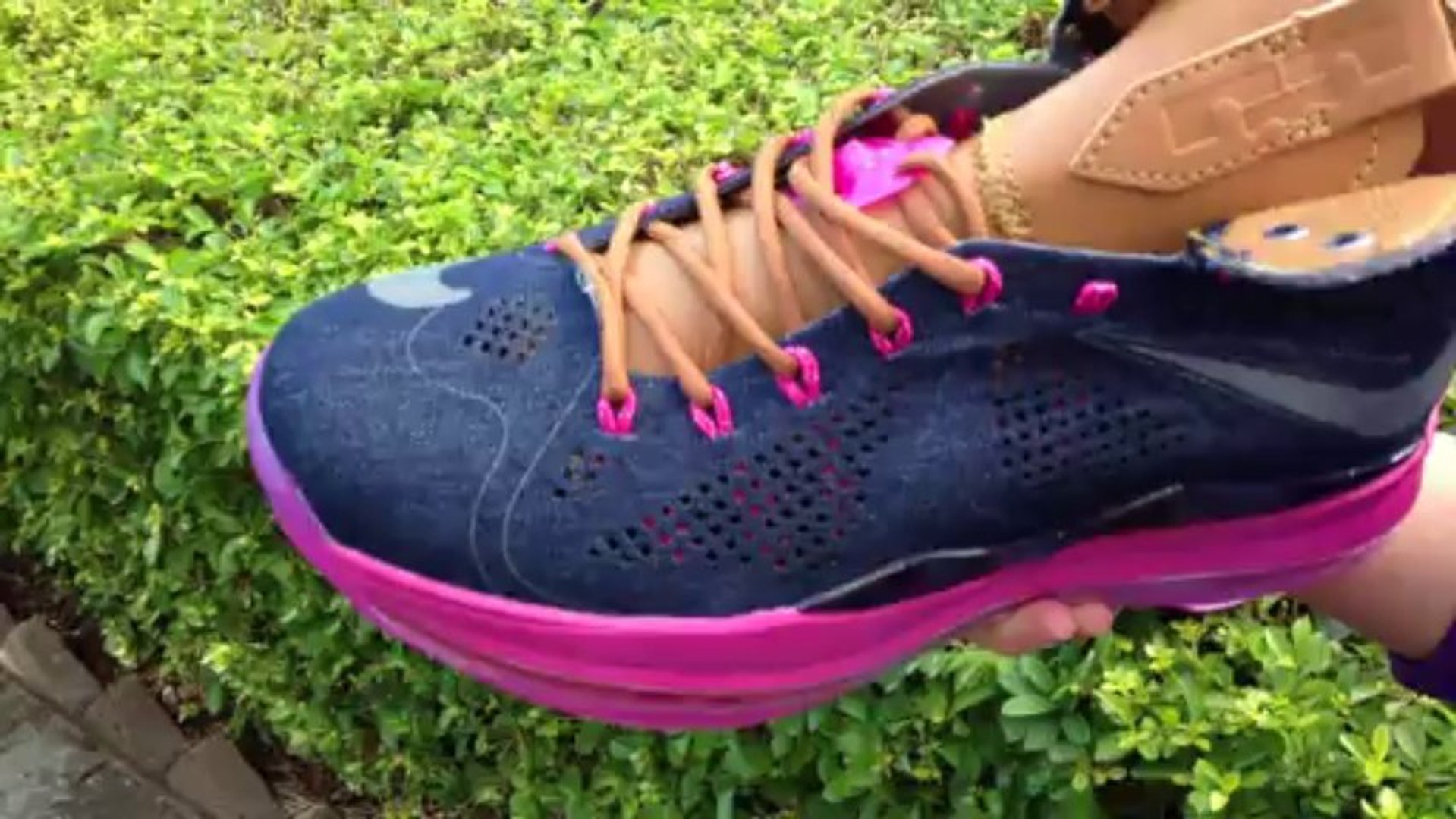 ⁣caps-sell.net/Nike Lebron James 10 Mens Shoes Black Pink Brown