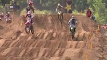 Spectacular Crash at Motocross Championship