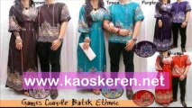 Baju Muslim Gamis Batik Couple Terbaru