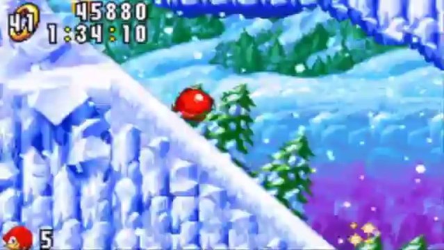 Sonic Advance - Knuckles : Ice Mountain Zone Act 1